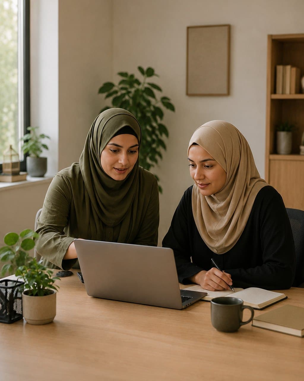 Two charity workers running their fundraising, donors and website from one platform